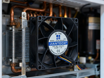 健策jentech 8038散热风扇在冰箱的运行效果图